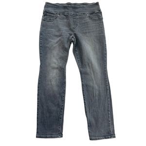 Women's Lee Slim Fit Sculpting Stretch Gray Pullon Jegging Jeans Sz 12P Short